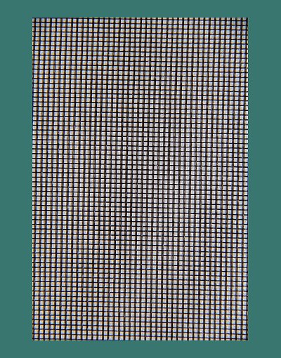 Fibreglass mesh, the mesh most commonly used in fly screens and doors.