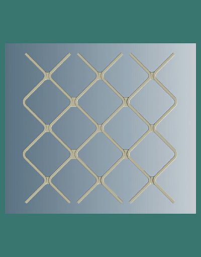 A117 Small Diamond security door pattern