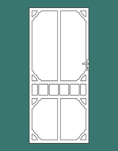 Steel security door - Daylesford