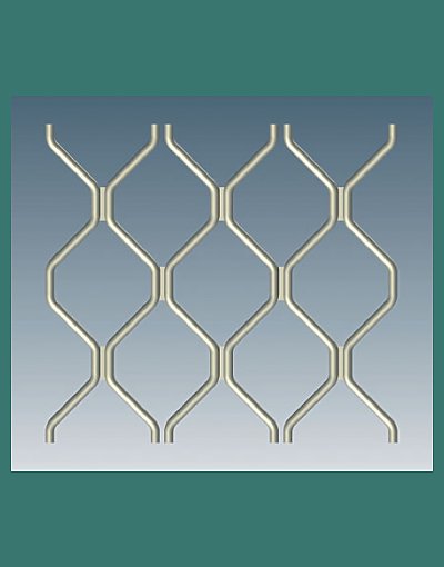 Standard 7mm Diamond security door pattern