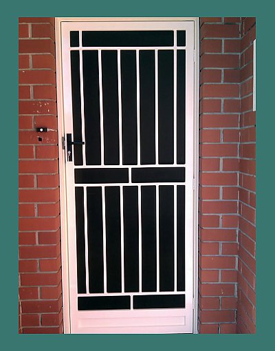 Steel security door