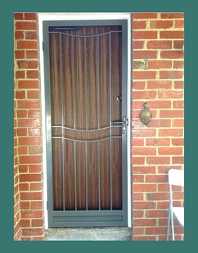 Steel security door - Echuca