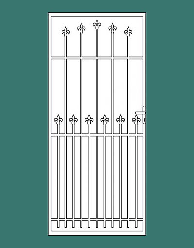 Steel security door - Torquay
