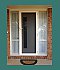 INVISI-GARD security screen door with glass side panels